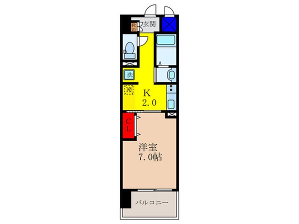 ラ・フォーレ久宝園の物件間取画像